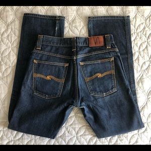 Nudie “Slim Jim” Original dry broken twill 100% organic cotton 31x32